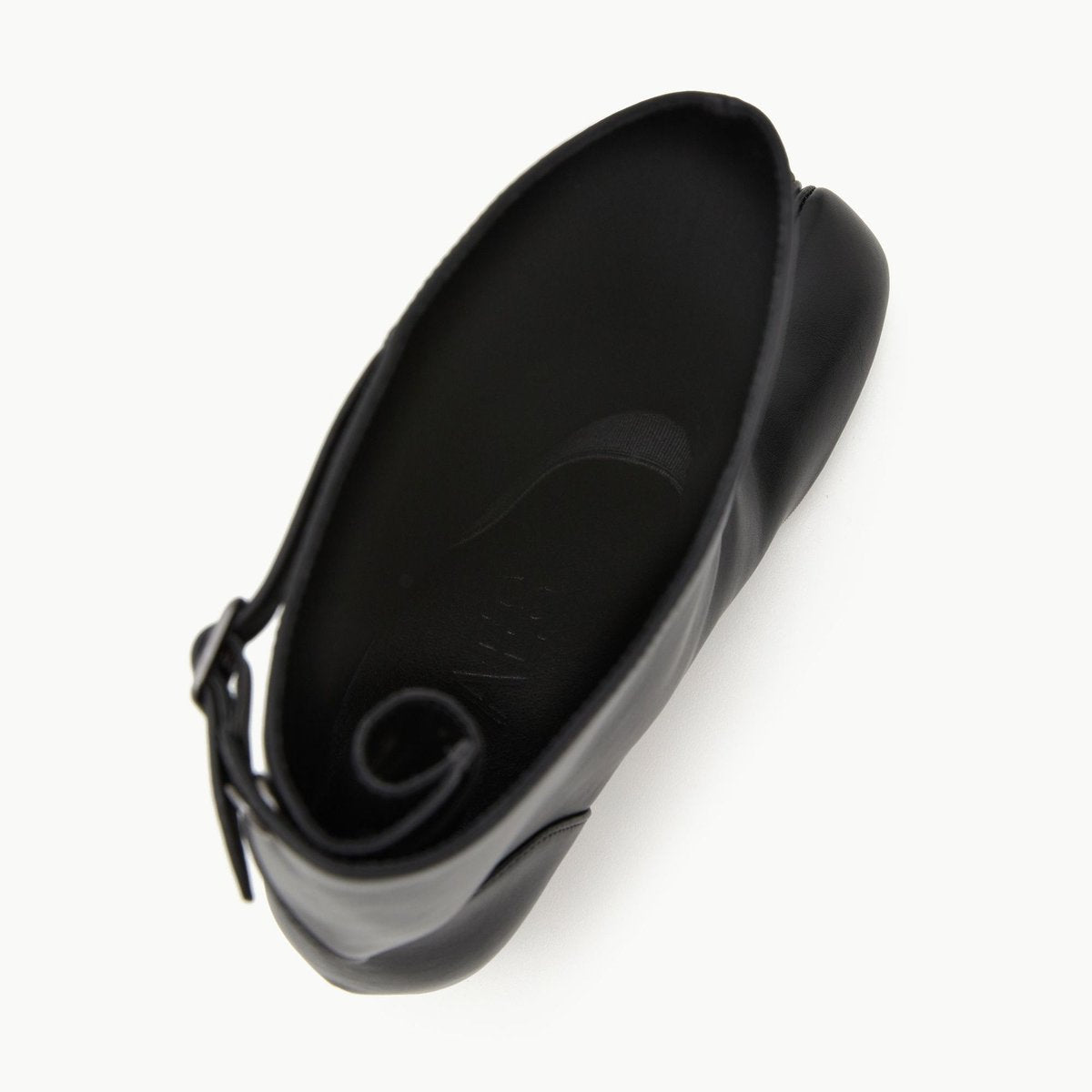 PAES Wide Buckle Tabi Boots Black