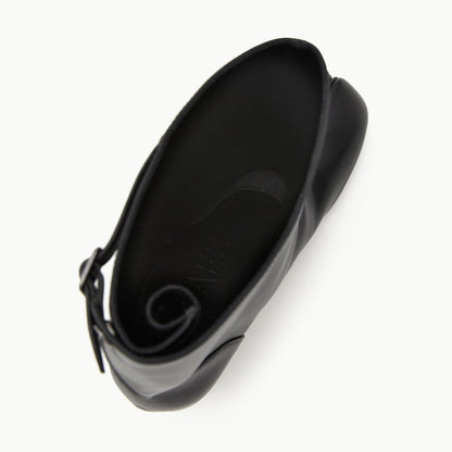 PAES Wide Buckle Tabi Boots Black