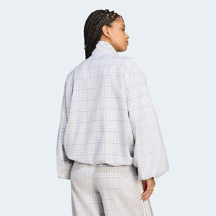 adidas originalsBLOUSY CHECK TRACK TOP dash grey