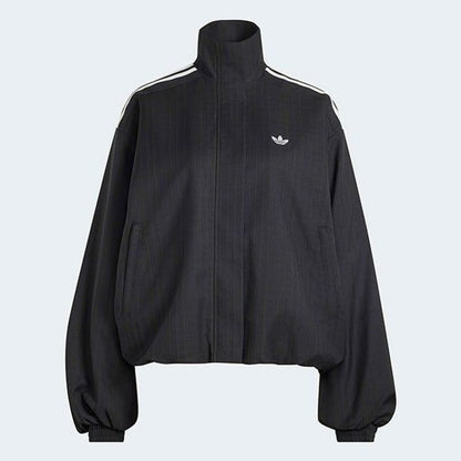 adidas originalsBLOUSY CHECK TRACK TOP dash grey