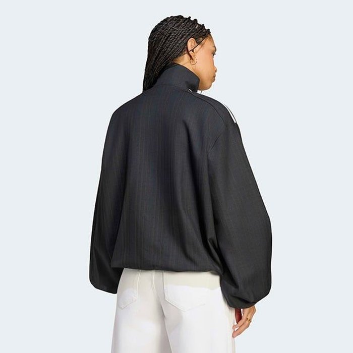 adidas originalsBLOUSY CHECK TRACK TOP dash grey