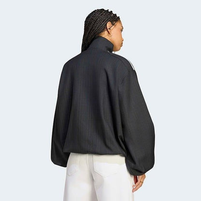 adidas originalsBLOUSY CHECK TRACK TOP dash grey