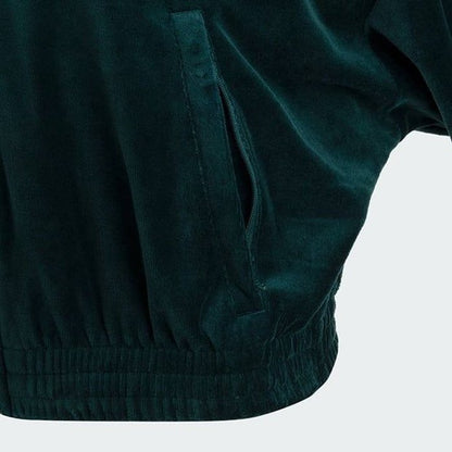 adidas originals  PLEATED VELOUR TRACK TOP aurora ivy