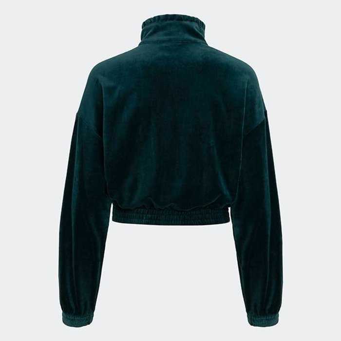 adidas originals  PLEATED VELOUR TRACK TOP aurora ivy