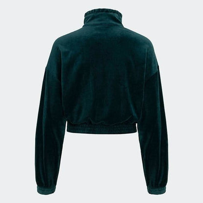 adidas originals  PLEATED VELOUR TRACK TOP aurora ivy