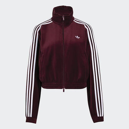 adidas originals  PLEATED VELOUR TRACK TOP aurora ivy
