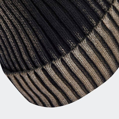 adidas originals BEANIE WASHED ブラック/ストーンカーキ