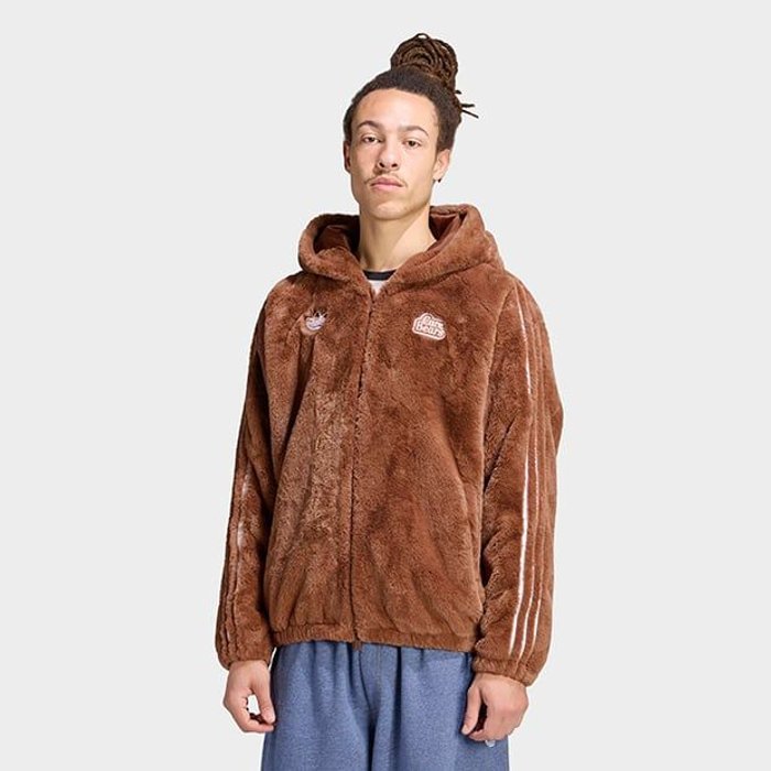 adidas originals CARE BEAR FUR JKT ﾌﾟﾘﾗﾌﾞﾄﾞﾌﾞﾗｳﾝ