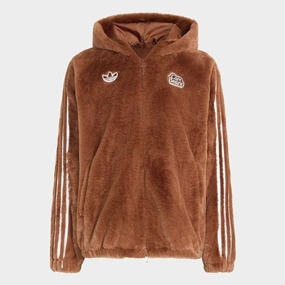 adidas originals CARE BEAR FUR JKT ﾌﾟﾘﾗﾌﾞﾄﾞﾌﾞﾗｳﾝ