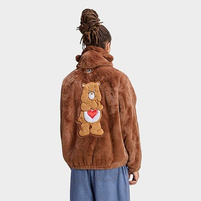 adidas originals CARE BEAR FUR JKT ﾌﾟﾘﾗﾌﾞﾄﾞﾌﾞﾗｳﾝ