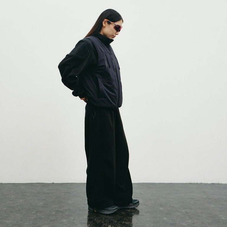 YDOT TECH FLEECE CIRCLE BUGGY PANTS Black