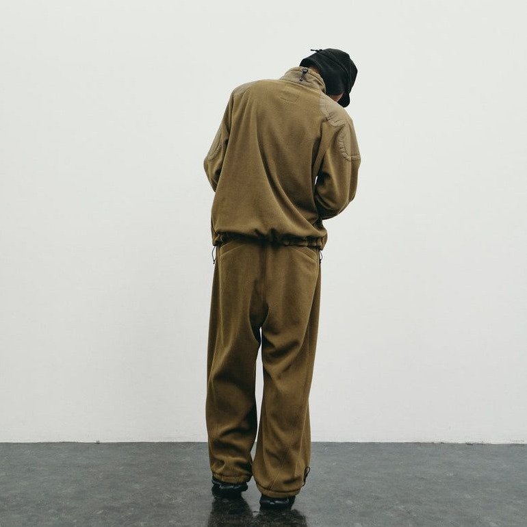 YDOT TECH FLEECE PATCHED JACKET Moss Brown