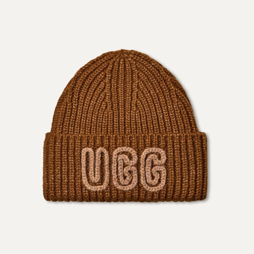 UGG U CHUNKY CRAFTED RIB BEANIE DEC