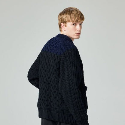 +phenix WINDSTOPPRE wool Knit cardigan black