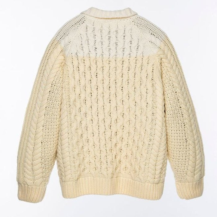 +phenix WINDSTOPPRE wool Knit cardigan white