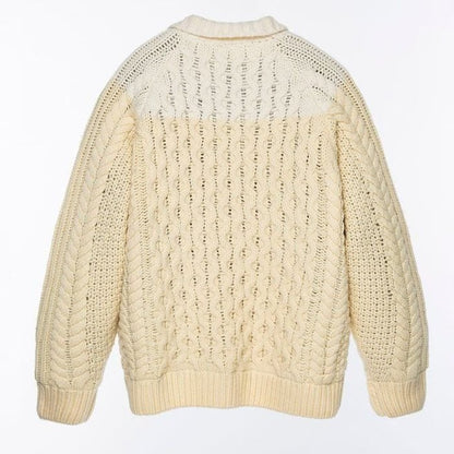 +phenix WINDSTOPPRE wool Knit cardigan white