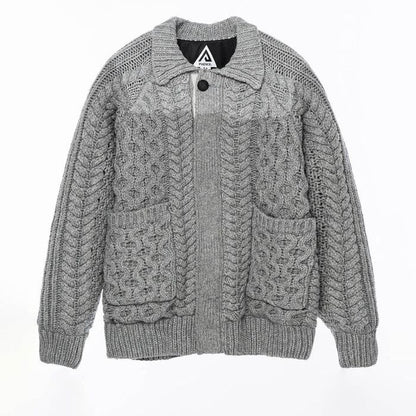 +phenix WINDSTOPPRE wool Knit cardigan gray