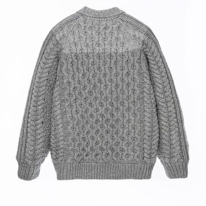 +phenix WINDSTOPPRE wool Knit cardigan gray
