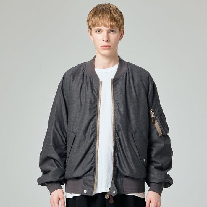+phenix L-5B TEACH WOOL JACKET gray