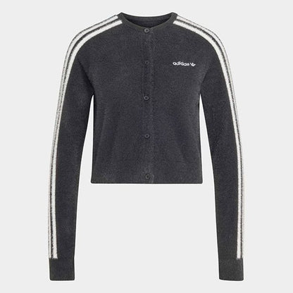 adidas originals FLUFFY CARDIGAN ﾌﾞﾗｯｸ