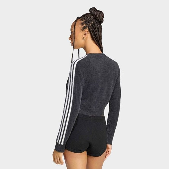 adidas originals FLUFFY CARDIGAN ﾌﾞﾗｯｸ