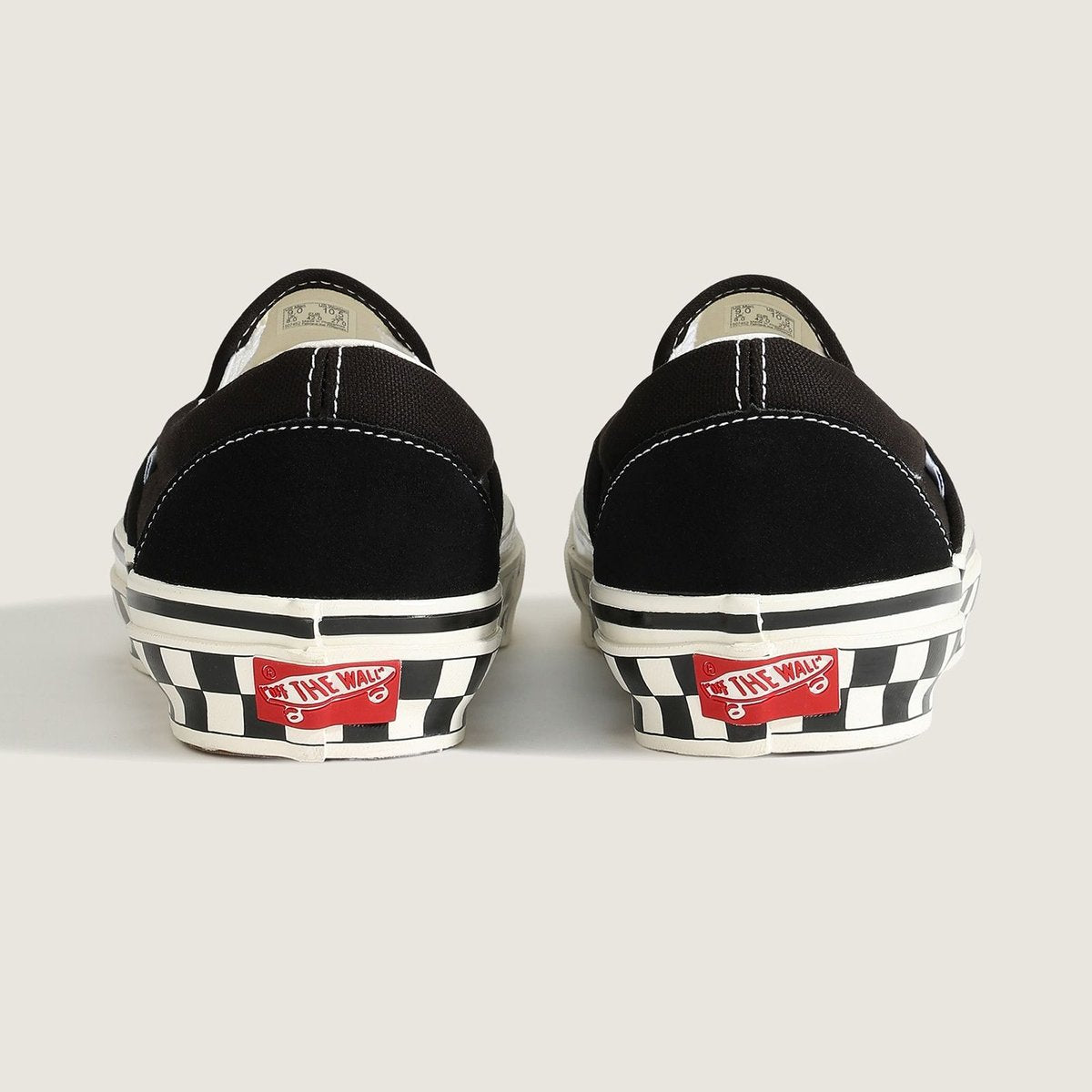 Vans Lx Classic Slip-On 98 CHECKERBOARD SIDEWALL COLLECTION CHECKERBOARD SIDEWALL BLACK/MARSHMALLOW