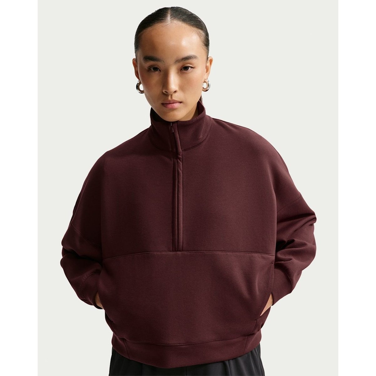 NIKE ナイキ ウィメンズ 24.7 DF HZ TOP SOFT BLACK/DK SMOKE GREY