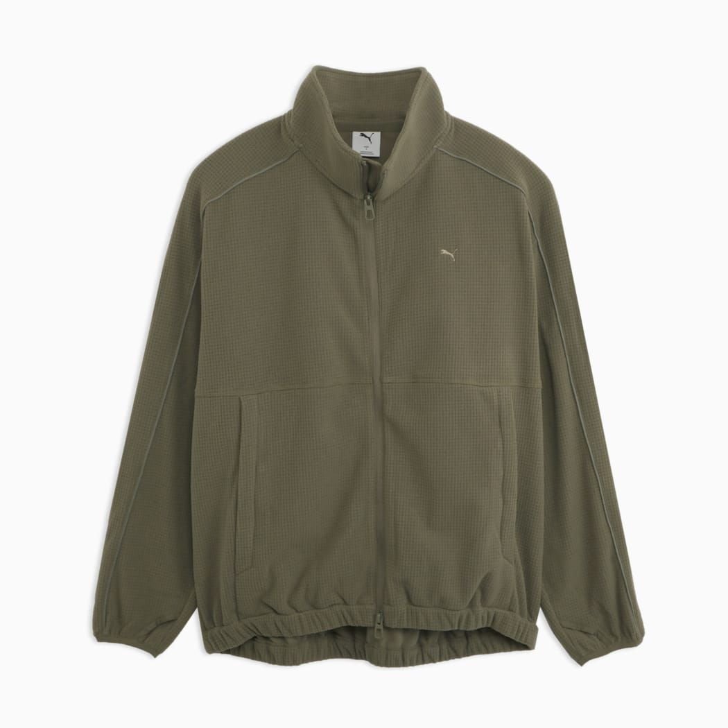 PUMA FLEECE ZIP-UP JACKET（PROJECT PLUS） LODEN GREEN