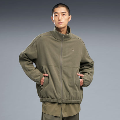 PUMA FLEECE ZIP-UP JACKET（PROJECT PLUS） LODEN GREEN