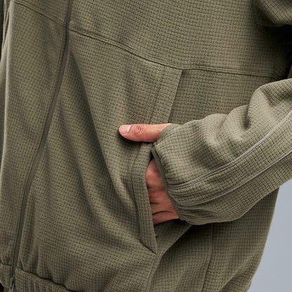 PUMA FLEECE ZIP-UP JACKET（PROJECT PLUS） LODEN GREEN
