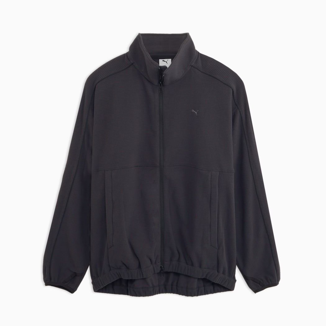 PUMA FLEECE ZIP-UP JACKET（PROJECT PLUS） PUMA BLACK