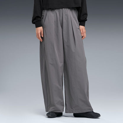 PUMA WASHER WOVEN LONG PANTS W（PROJECT PLUS） FLAT MEDIUM GRAY
