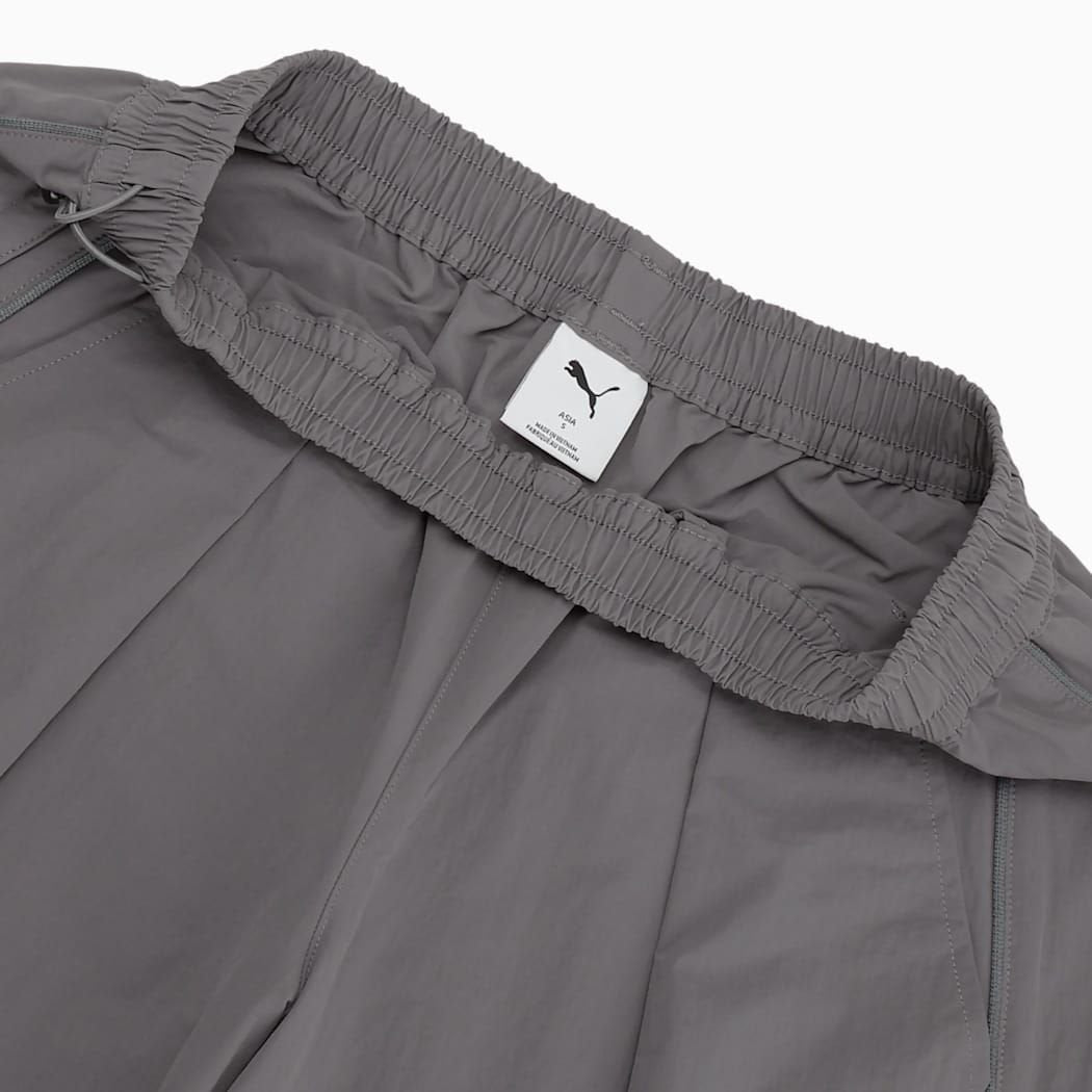 PUMA WASHER WOVEN LONG PANTS W（PROJECT PLUS） FLAT MEDIUM GRAY