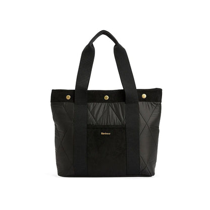 Barbour healy tote bag black/ancient