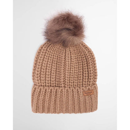 Barbour saltburn beanie hat mink