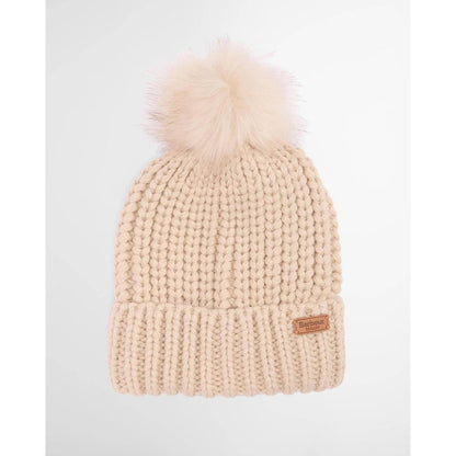 Barbour saltburn beanie hat pearl