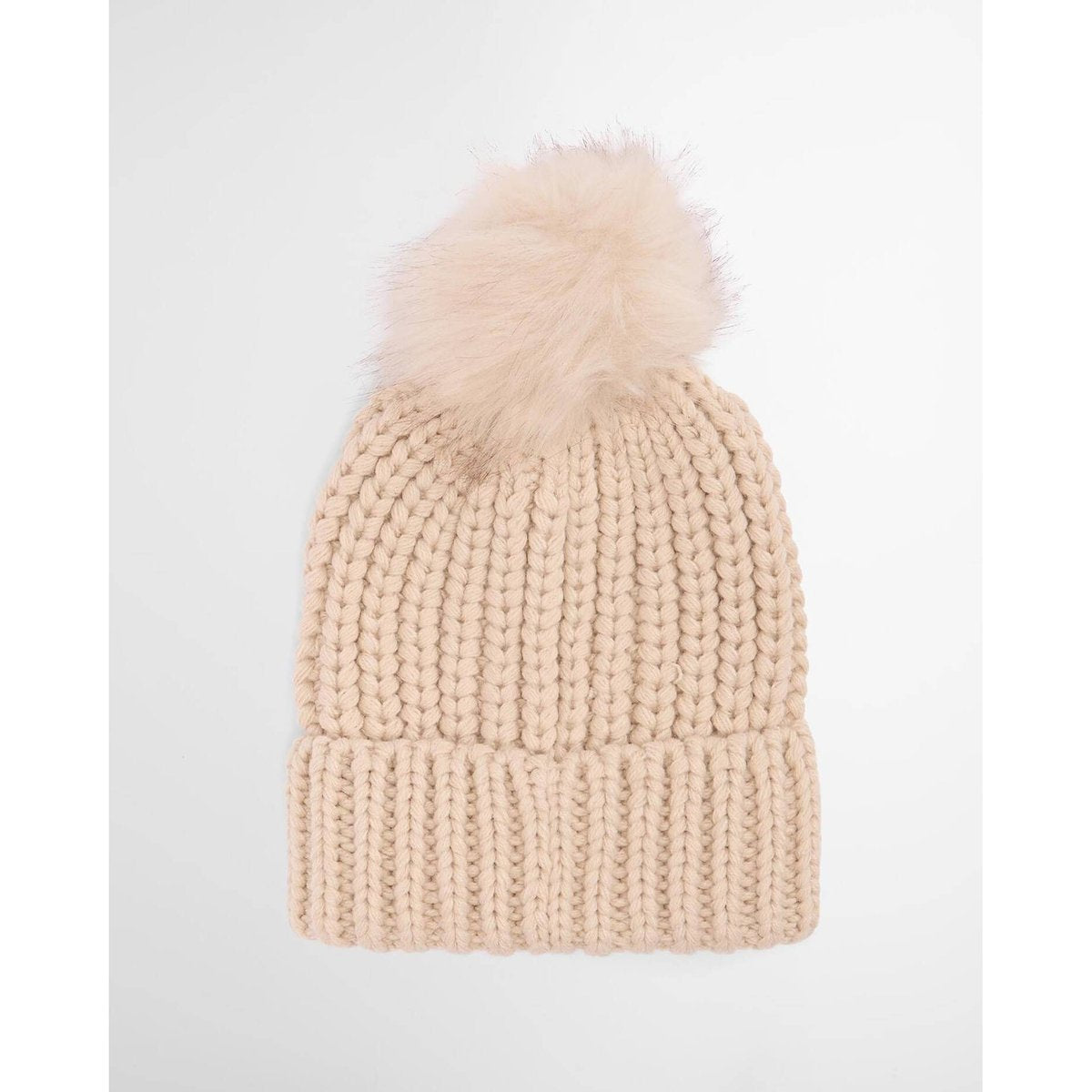 Barbour saltburn beanie hat pearl