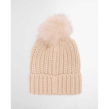 Barbour saltburn beanie hat pearl