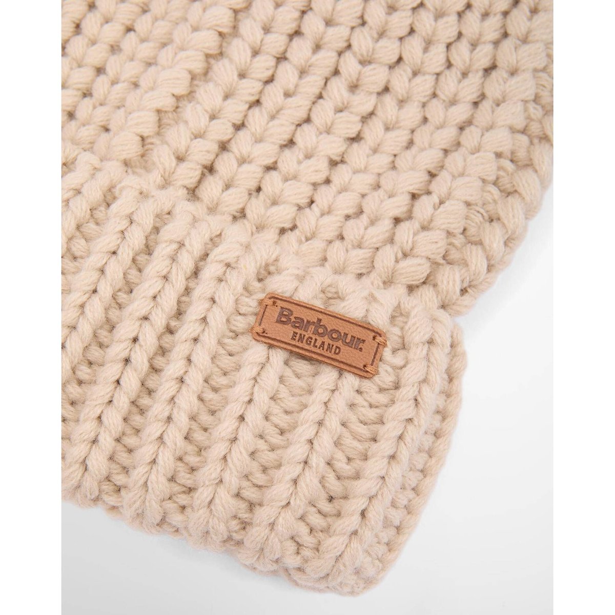Barbour saltburn beanie hat pearl