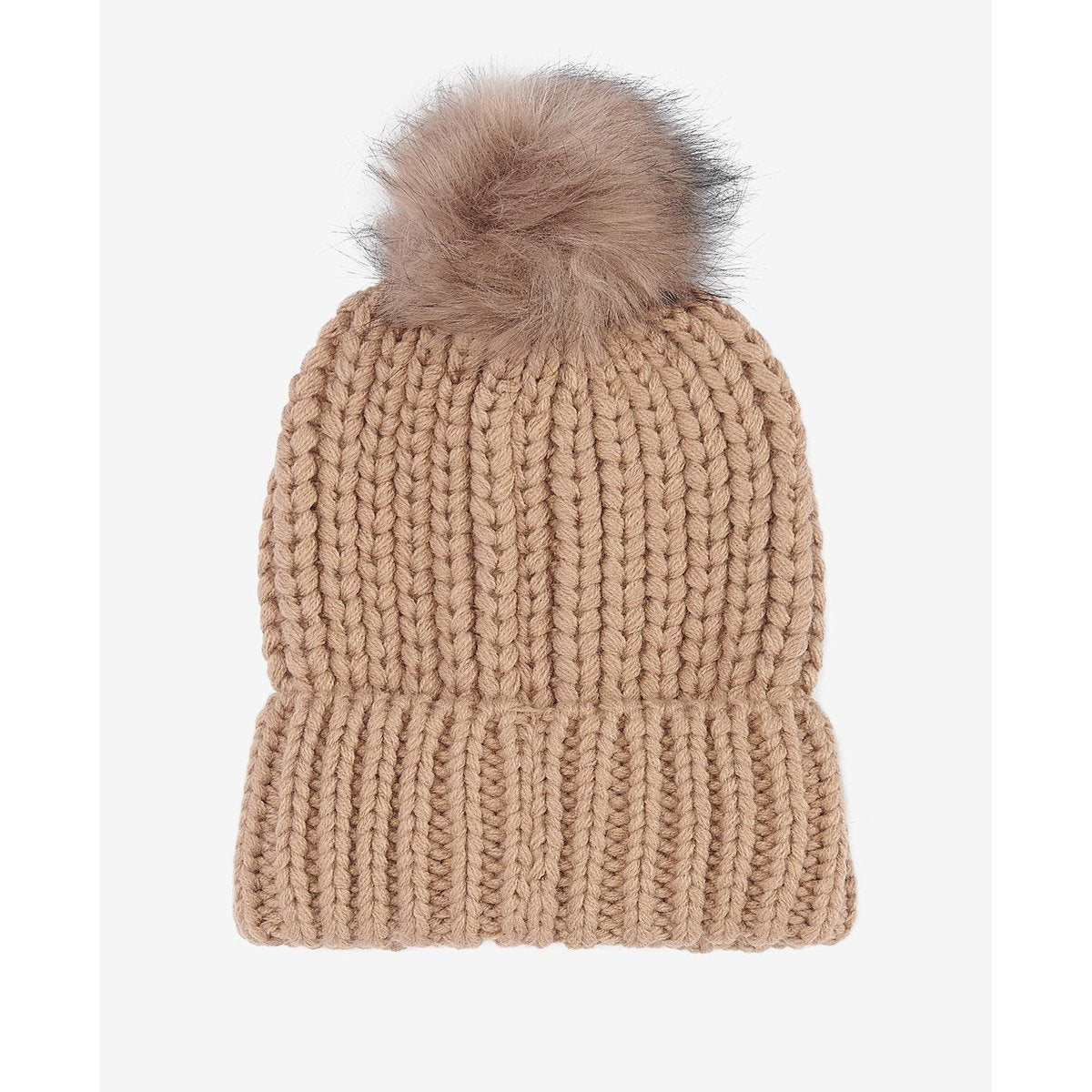 Barbour saltburn beanie hat mink