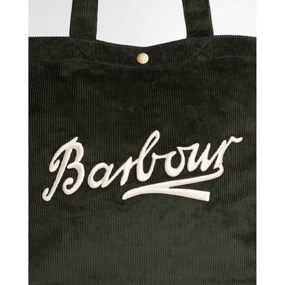 Barbour carrick cord tote bag sage