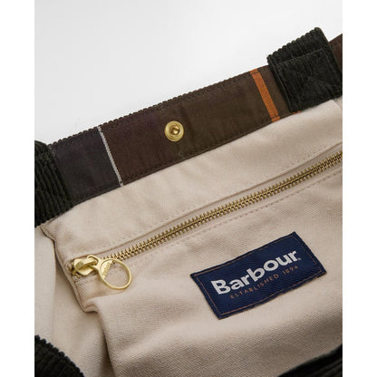 Barbour carrick cord tote bag sage