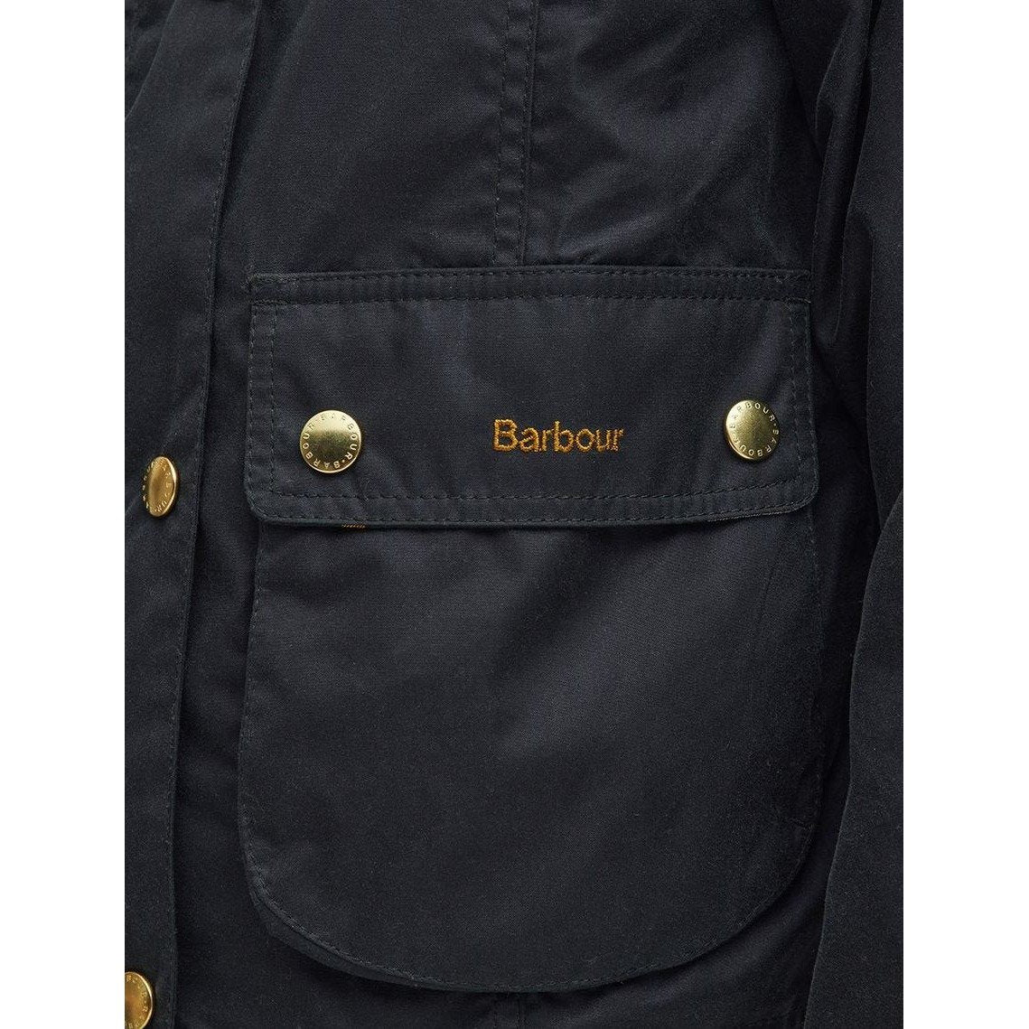 Barbour cropped beadnell wax jacket black/classic