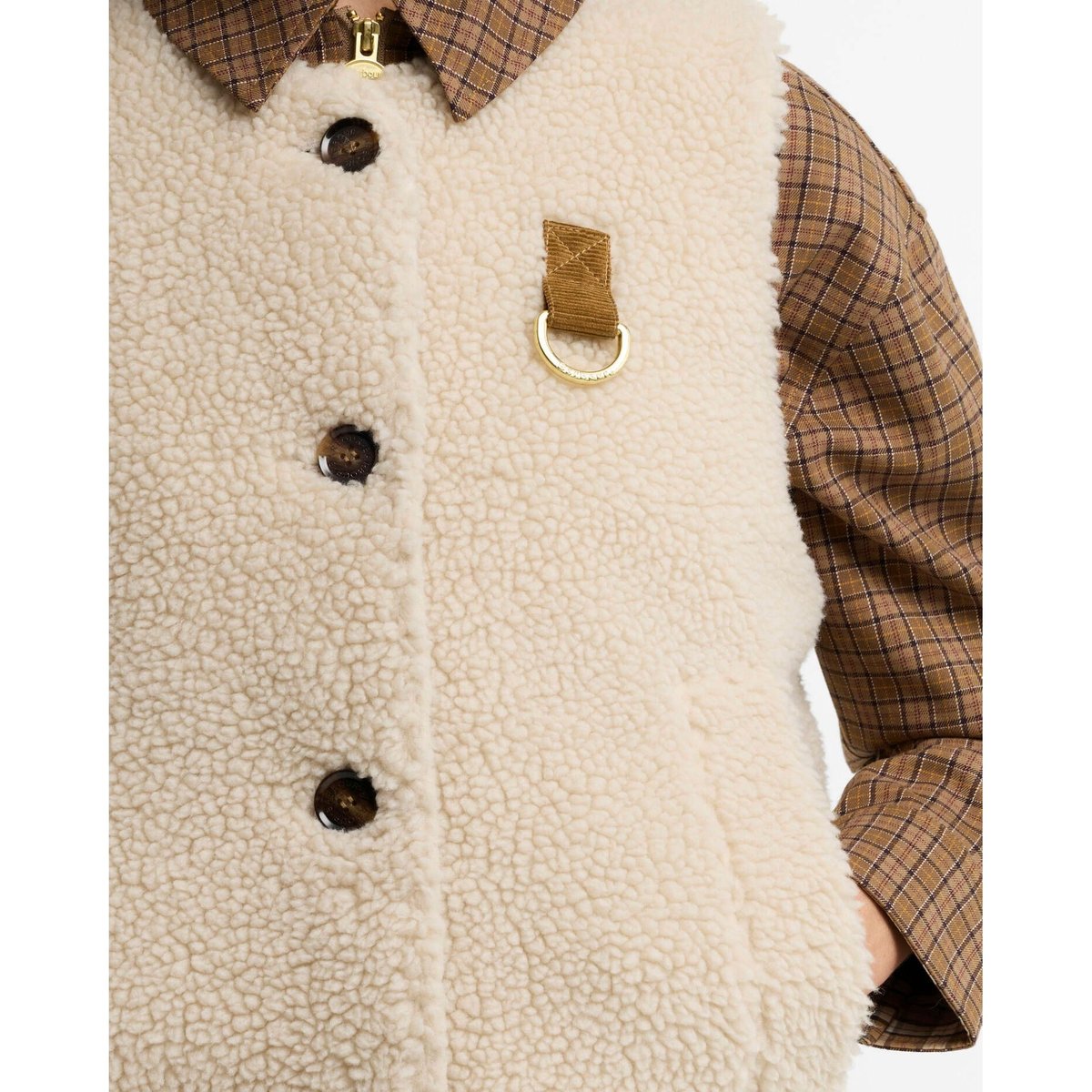 Barbour bowes fleece gilet ecru