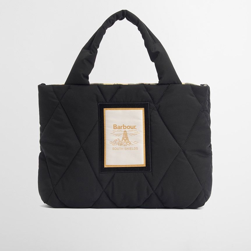 Barbour mariah mini qulted tote bag black
