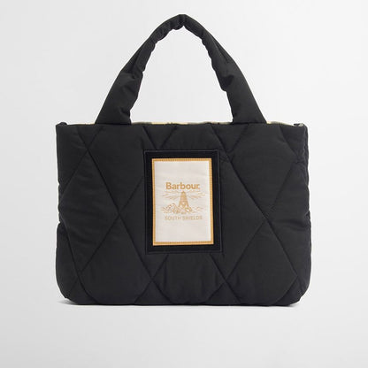 Barbour mariah mini qulted tote bag black