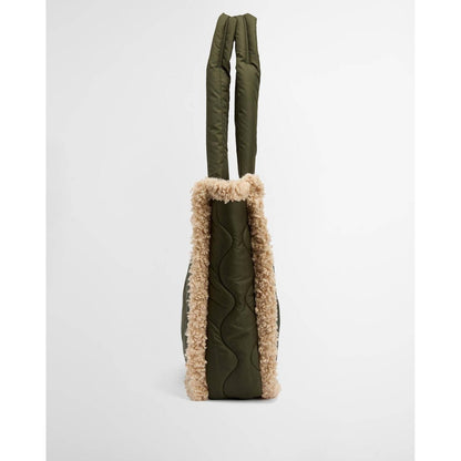 Barbour marnie quilted tote bag olive