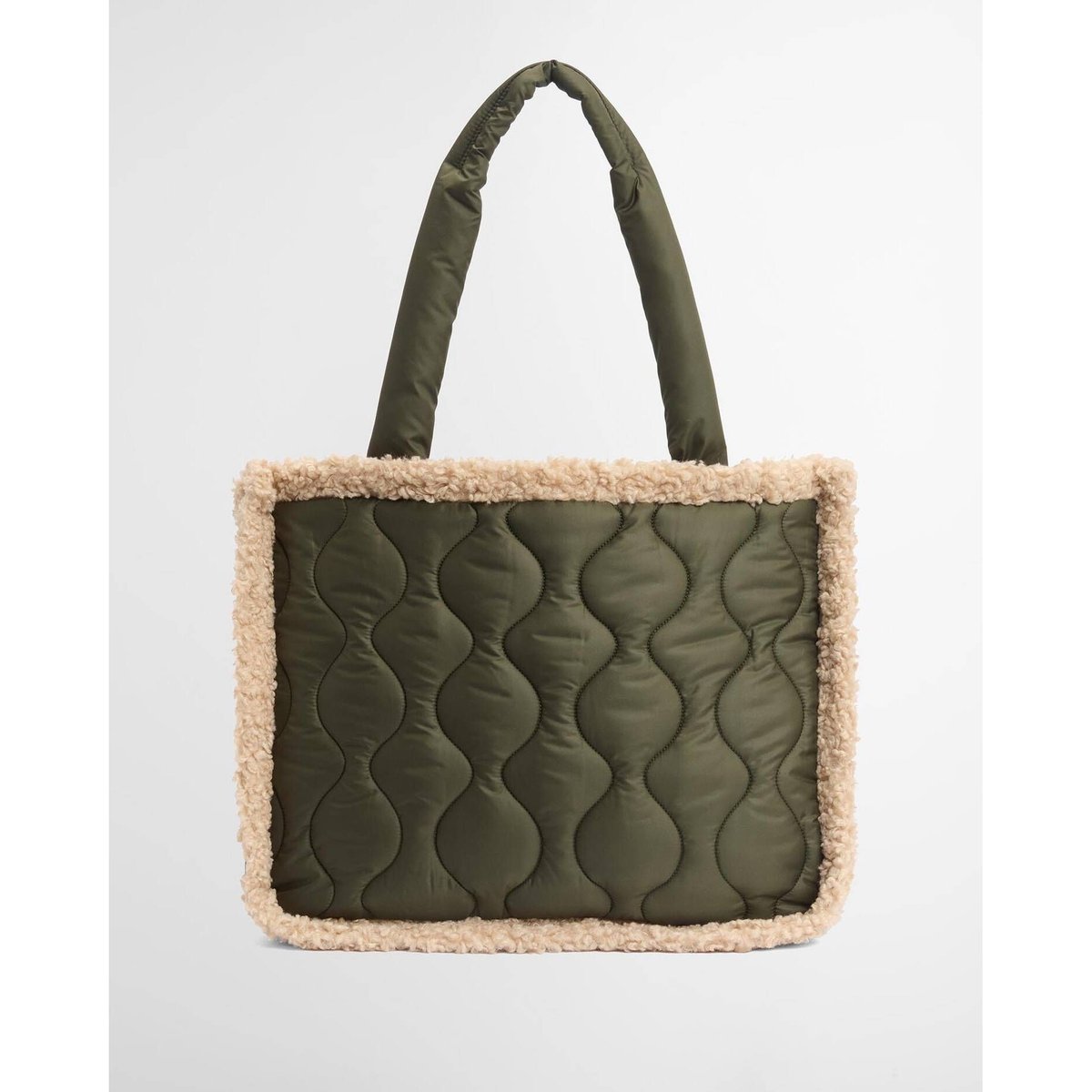 Barbour marnie quilted tote bag olive