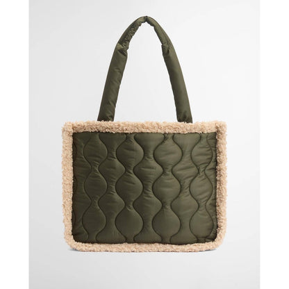 Barbour marnie quilted tote bag olive