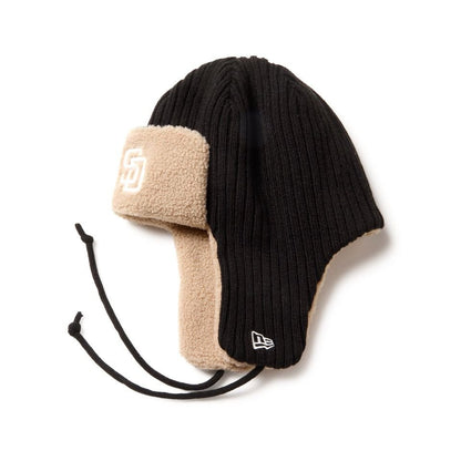 NEW ERA KNIT TRAPPER SADPAD RIB KNIT BLK